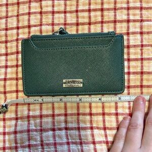 Express Dark Green Textured Card Holder